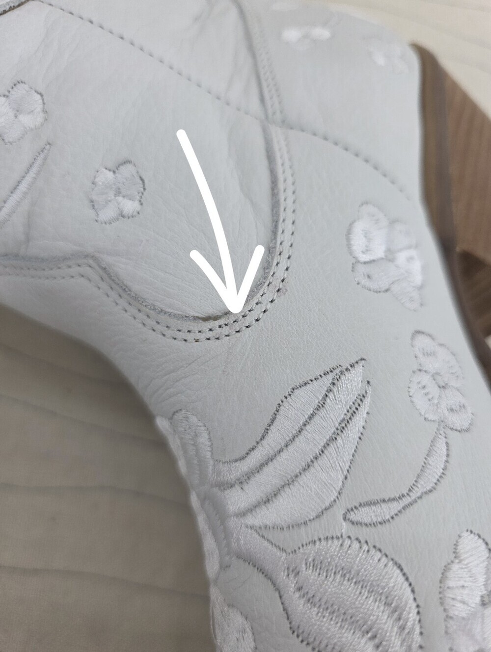 Dingo Womens Western Sweetheart Embroidered Bootie White Boots DI2183 Size 7.5 - Picture 9 of 16